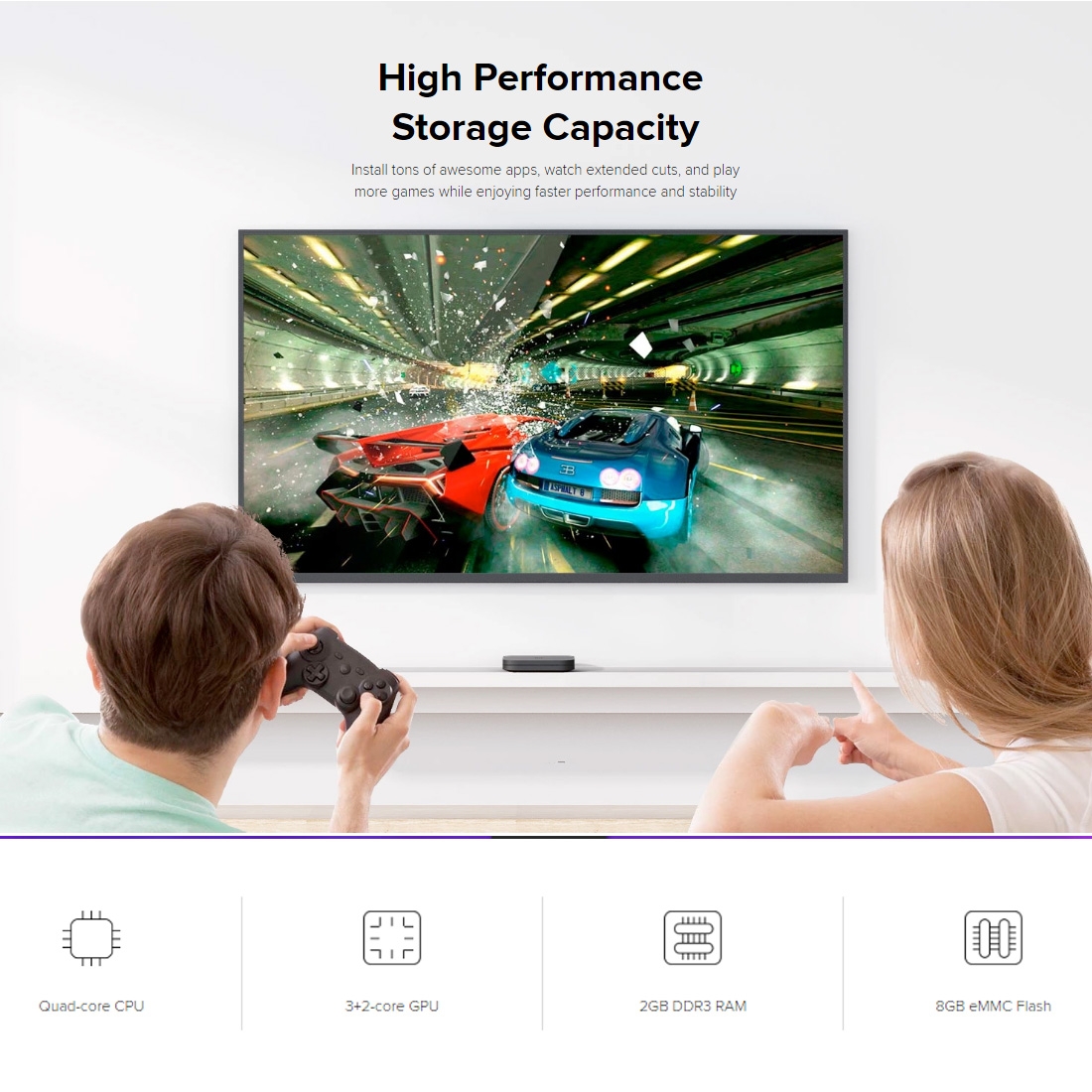 Xiaomi Mi Box S 4K - Streaming TV Android - prix en fcfa)