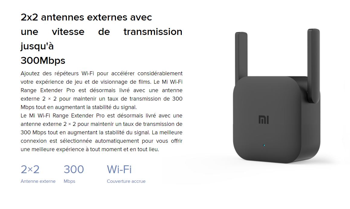 Mi Wi-Fi Range Extender Pro – Xiaomi Sénégal