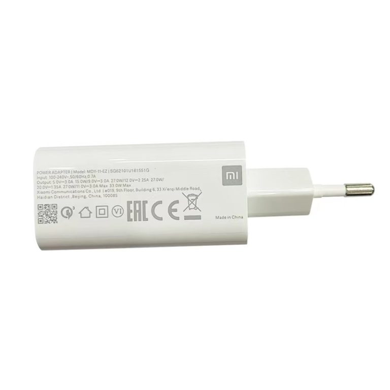 Chargeur Rapide Original 33W Pour Xiaomi/Redmi/POCO - Avec Câble USB-C 1.5m - Charge Rapide PD3.0