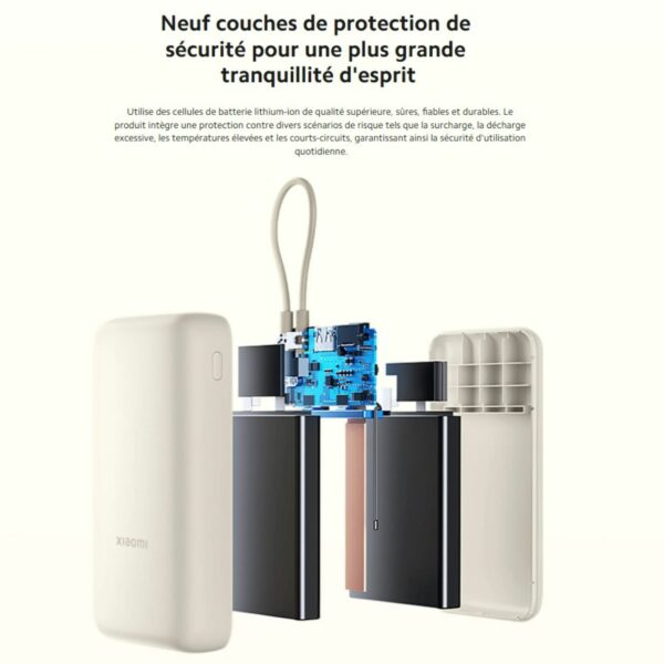 Xiaomi 33W Power Bank 20000mah (Câble Intégré) – Image 10