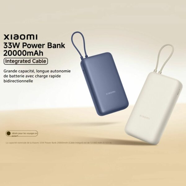 Xiaomi 33W Power Bank 20000mah (Câble Intégré) – Image 6