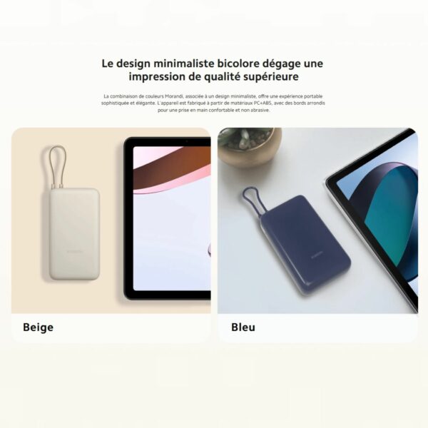 Xiaomi 33W Power Bank 20000mah (Câble Intégré) – Image 7