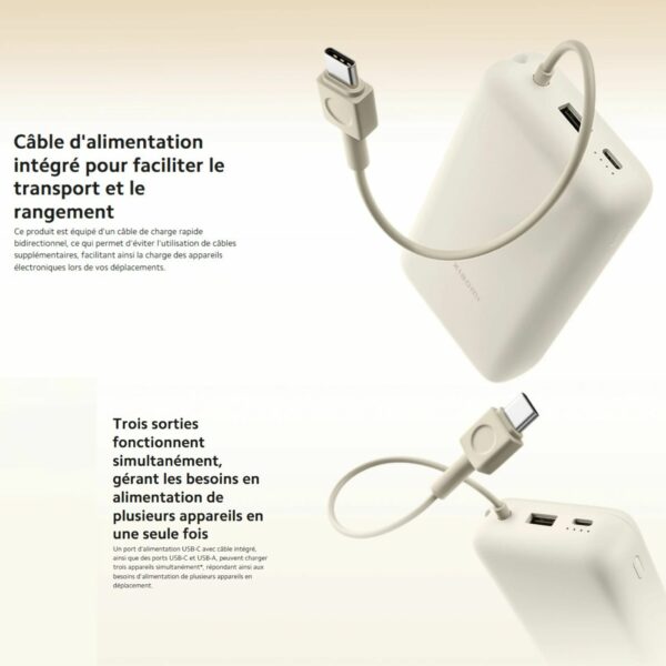 Xiaomi 33W Power Bank 20000mah (Câble Intégré) – Image 8