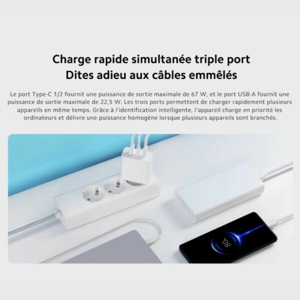 Xiaomi 67w GaN Charger 2C1A – Image 10