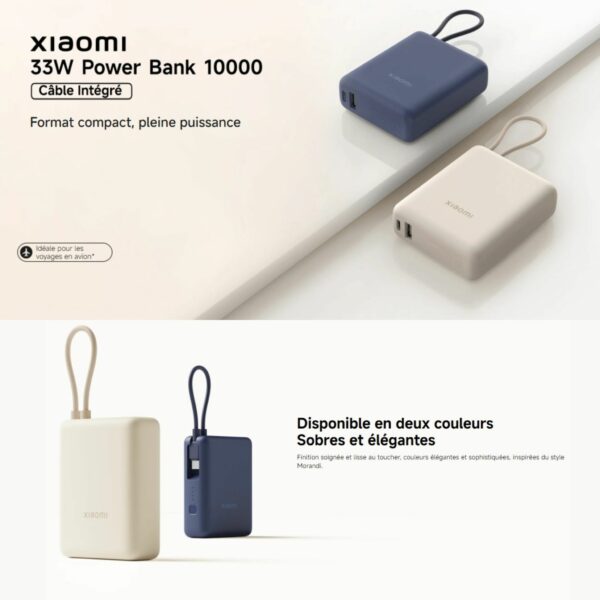 Xiaomi 33W Powerbank 10000mah (Câble Intégré) – Image 6