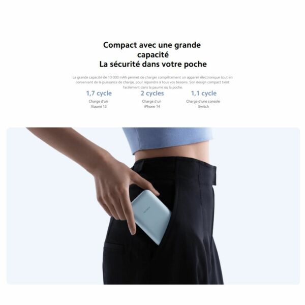 Xiaomi Powerbank 10000mah (Câble Intégré) – Image 6