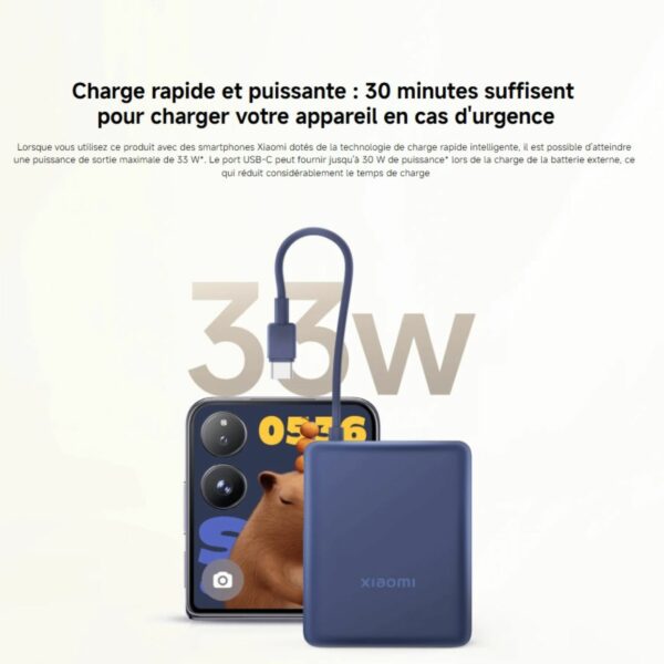 Xiaomi 33W Powerbank 10000mah (Câble Intégré) – Image 10