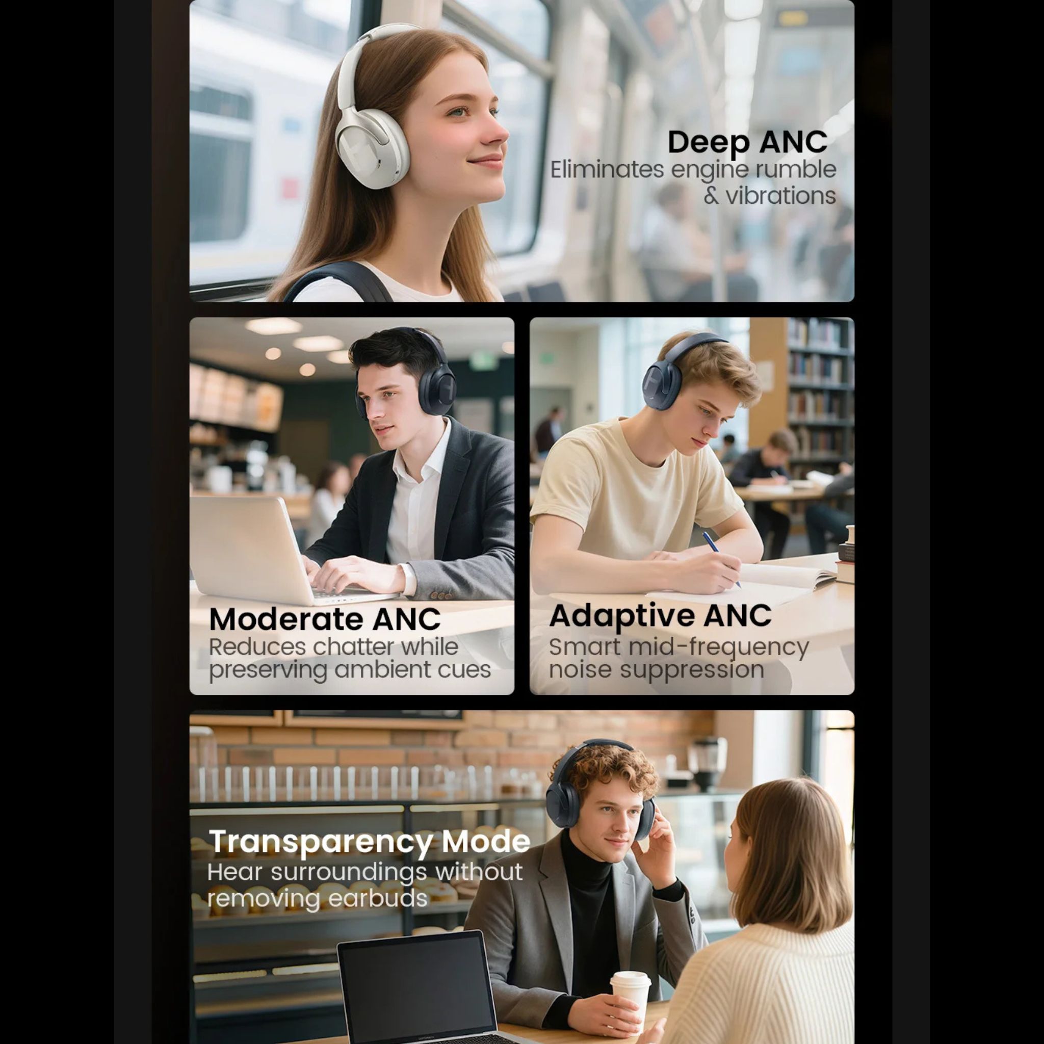 Casque Haylou S40 avec ANC réduction de bruit – Image 12