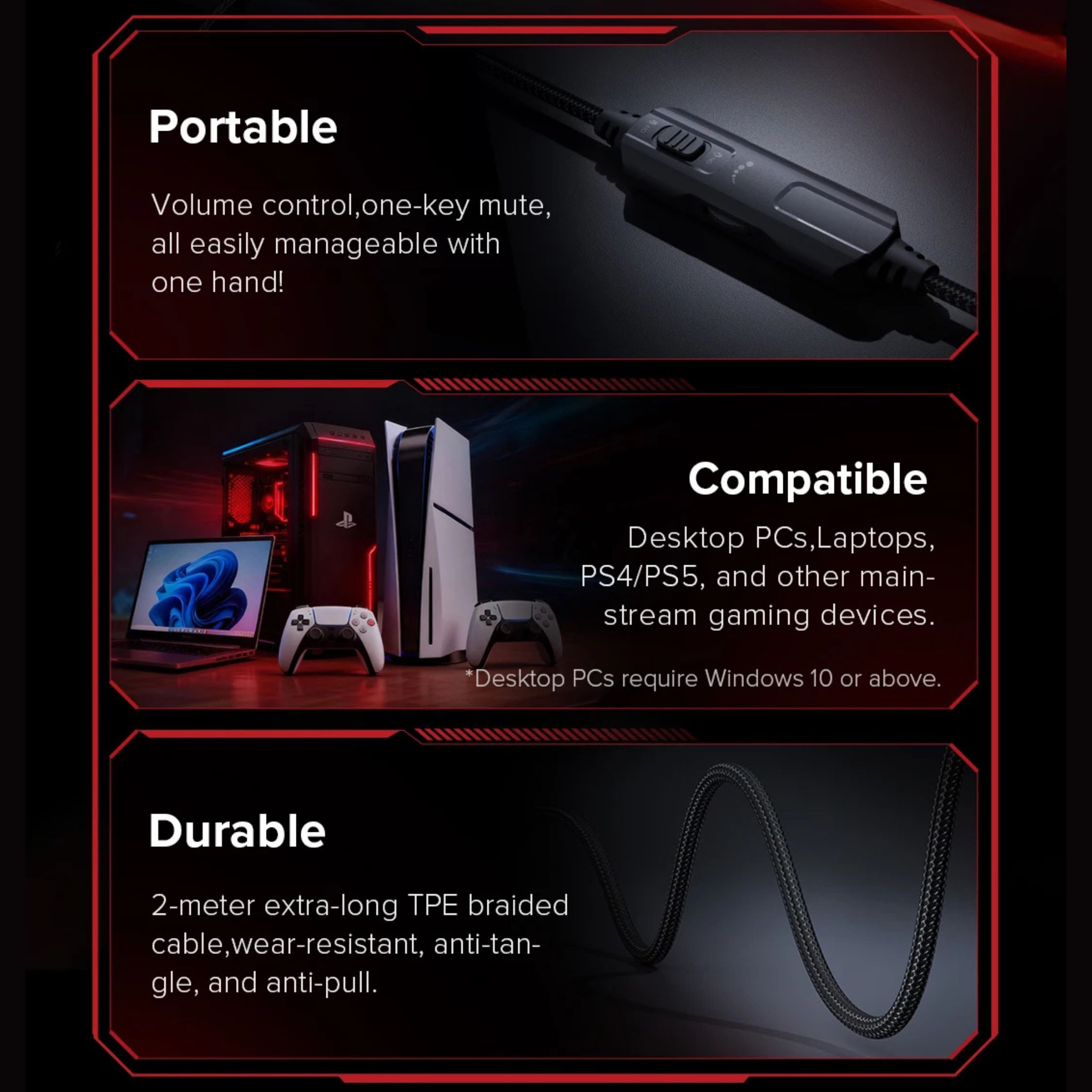 Casque Gamer Haylou HexStorm G1 – Image 9