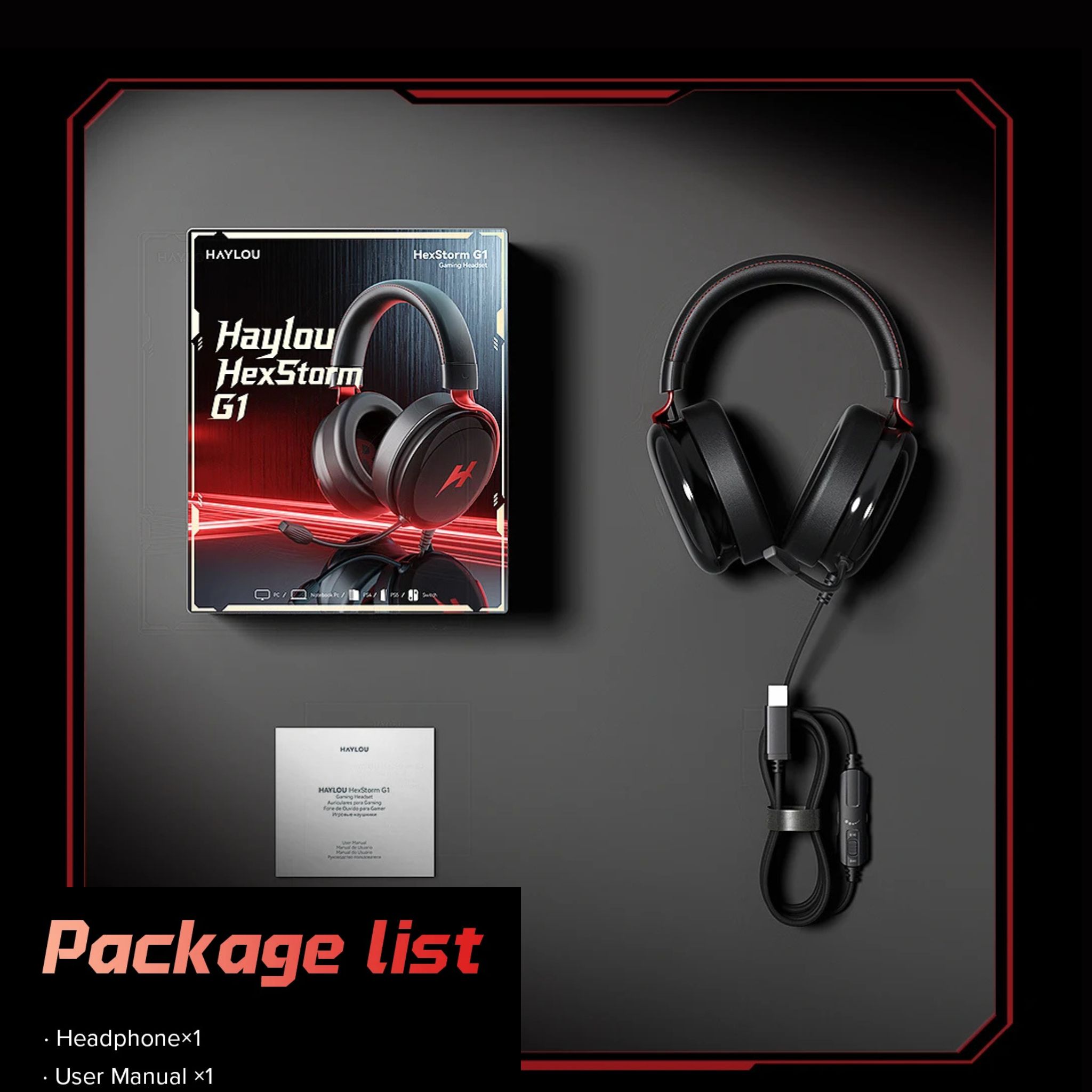 Casque Gamer Haylou HexStorm G1 – Image 4