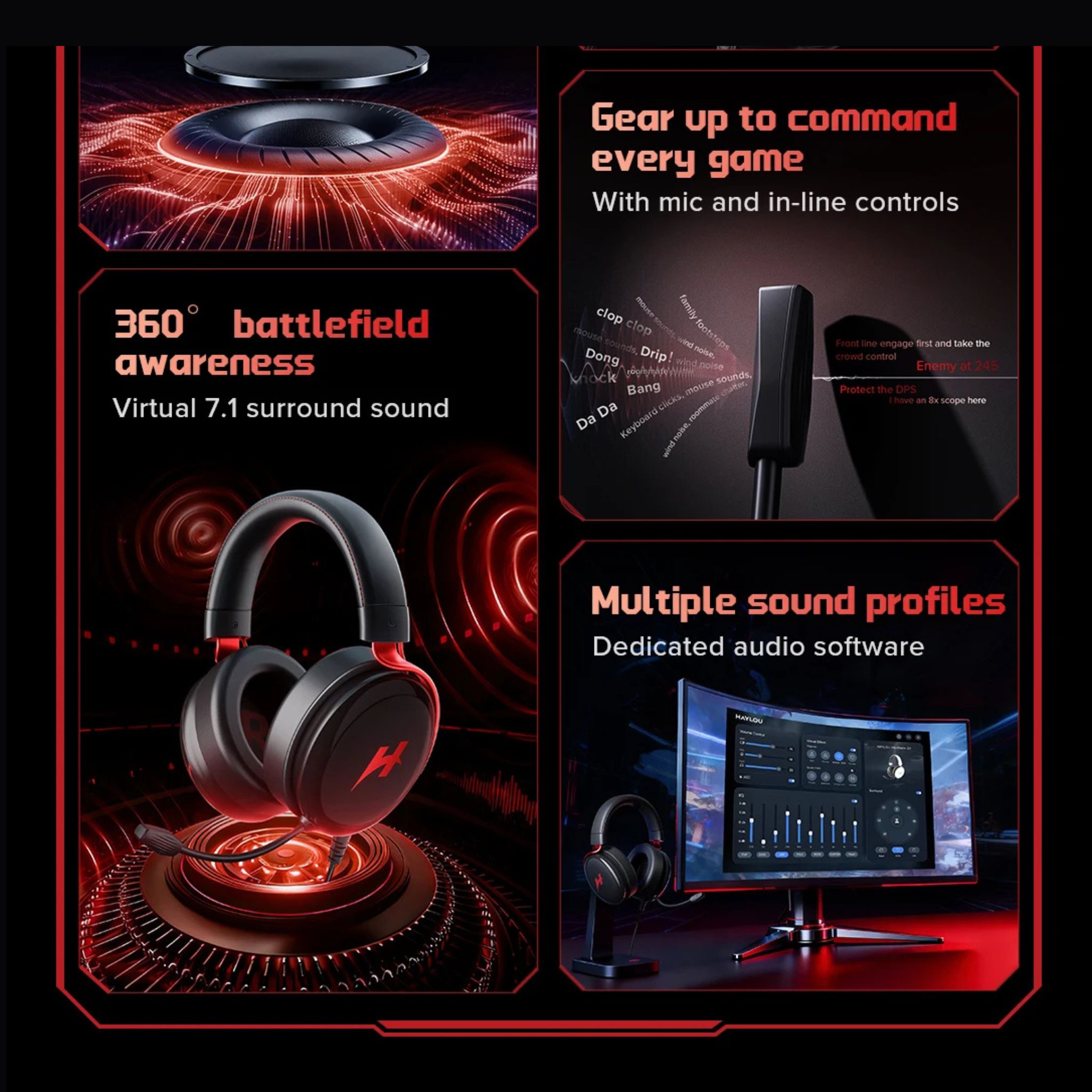 Casque Gamer Haylou HexStorm G1 – Image 19