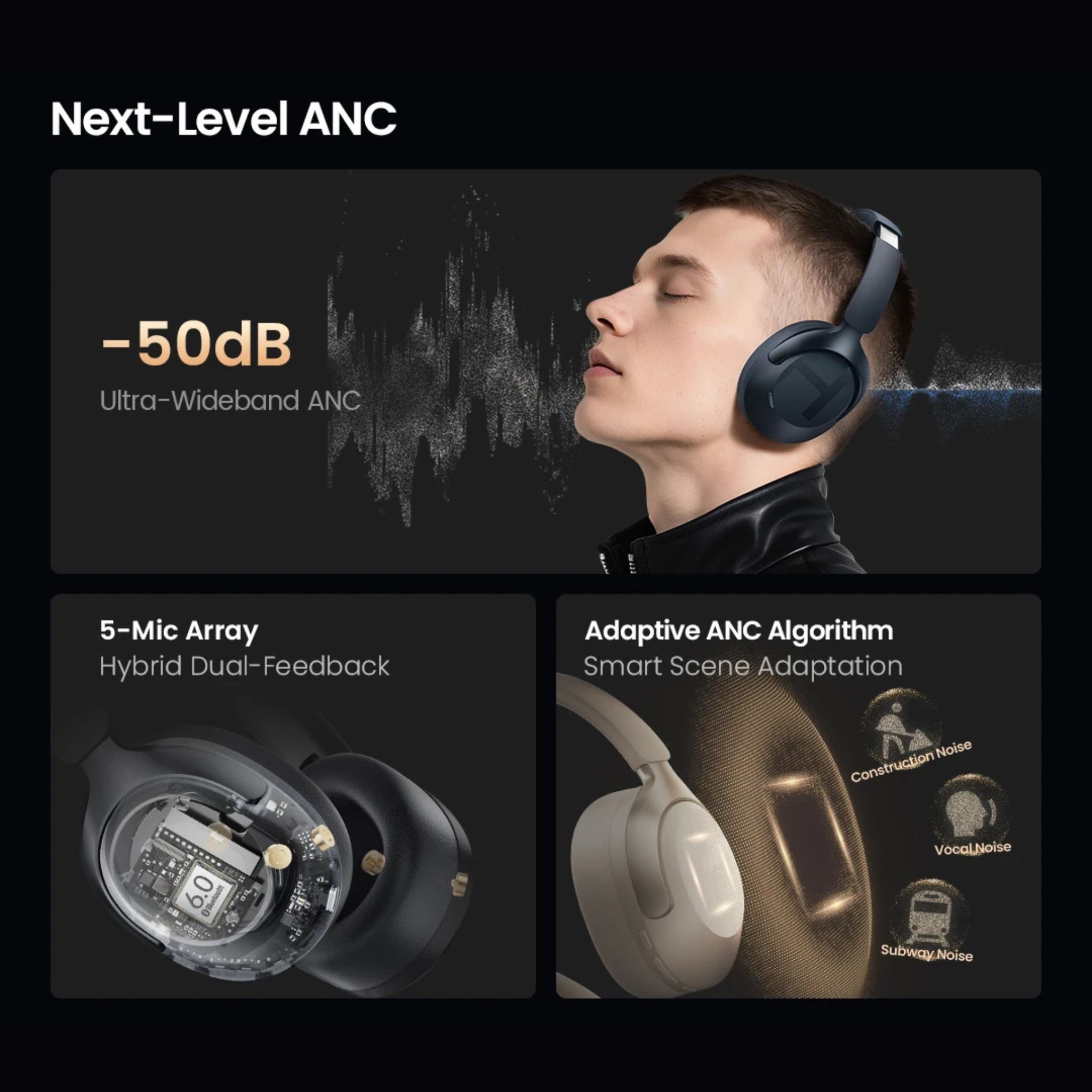 Casque Haylou S40 avec ANC réduction de bruit – Image 8